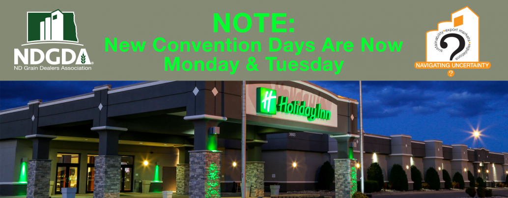 NOTE: New Convention Days Are Now Monday & Tuesday